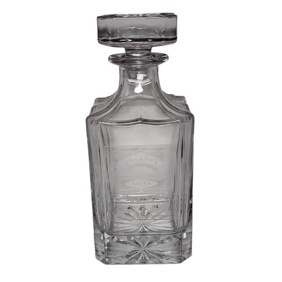 Gift for the name Keith Name Swanky Badger Liquor Decanter Clear Glass 8.5" - Picture 10 of 10